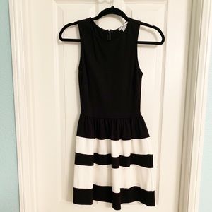 Bar III Black & White Stretchy Cocktail Dresses